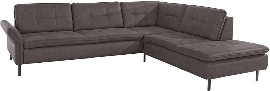 INOSIGN Hoekbank Birkholm L-vorm Verstelbare armleuningen ook in Easy Clean bekleding met water te reinigen - Foto 6