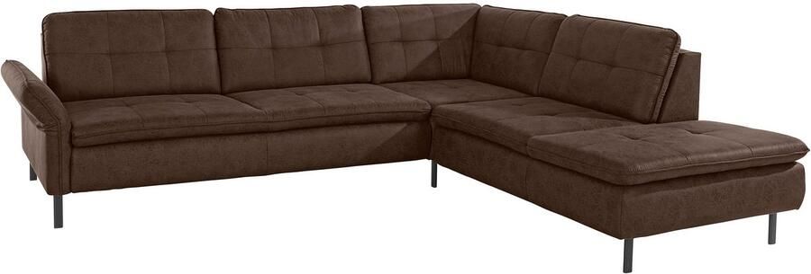INOSIGN Hoekbank Birkholm L-vorm Verstelbare armleuningen ook in Easy Clean bekleding met water te reinigen - Foto 6