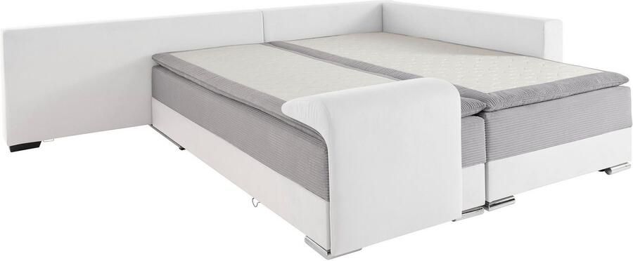 INOSIGN Hoekbank Boxspringbed Night & Day L-vorm met permanente slaapfunctie met armleuning - Foto 7