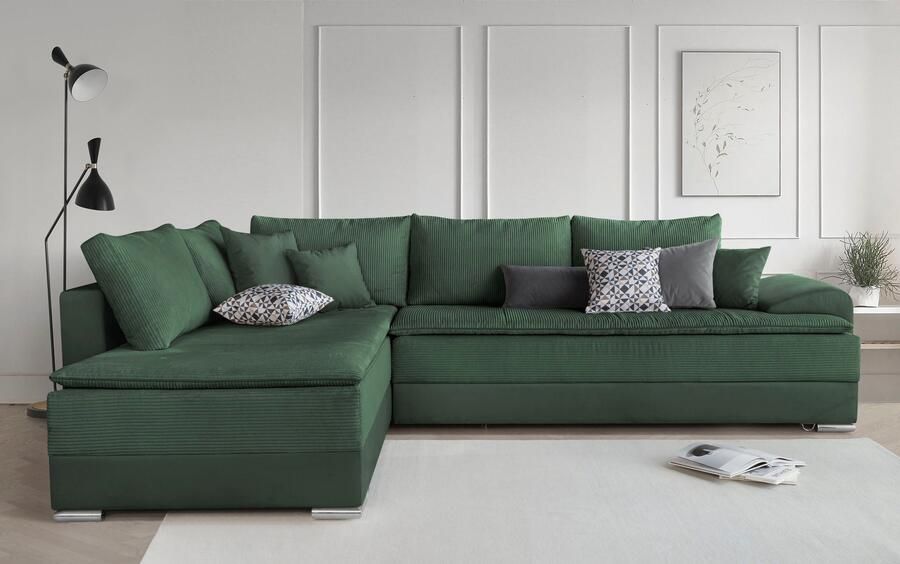 INOSIGN Hoekbank Boxspringbed Night & Day L-vorm met permanente slaapfunctie met armleuning - Foto 5