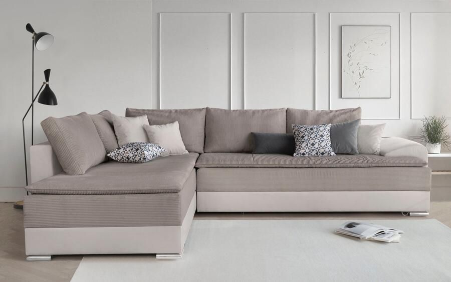 INOSIGN Hoekbank Boxspringbed Night & Day L-vorm met permanente slaapfunctie met armleuning - Foto 5