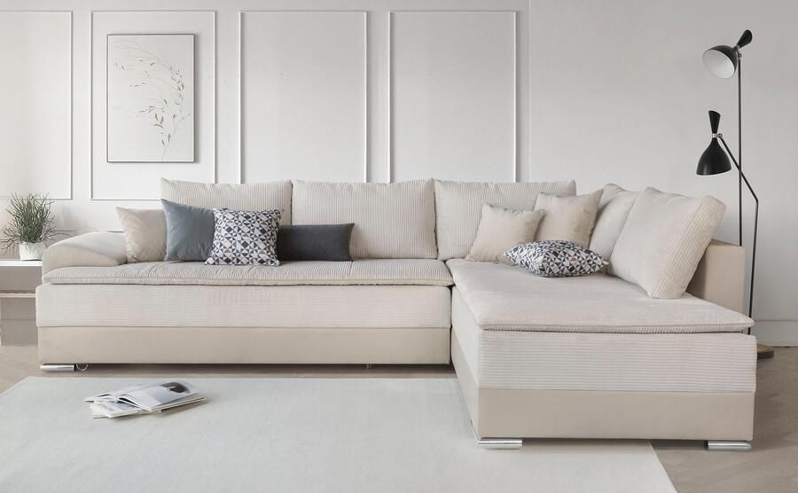 INOSIGN Hoekbank Boxspringbed Night & Day L-vorm met permanente slaapfunctie met armleuning - Foto 6