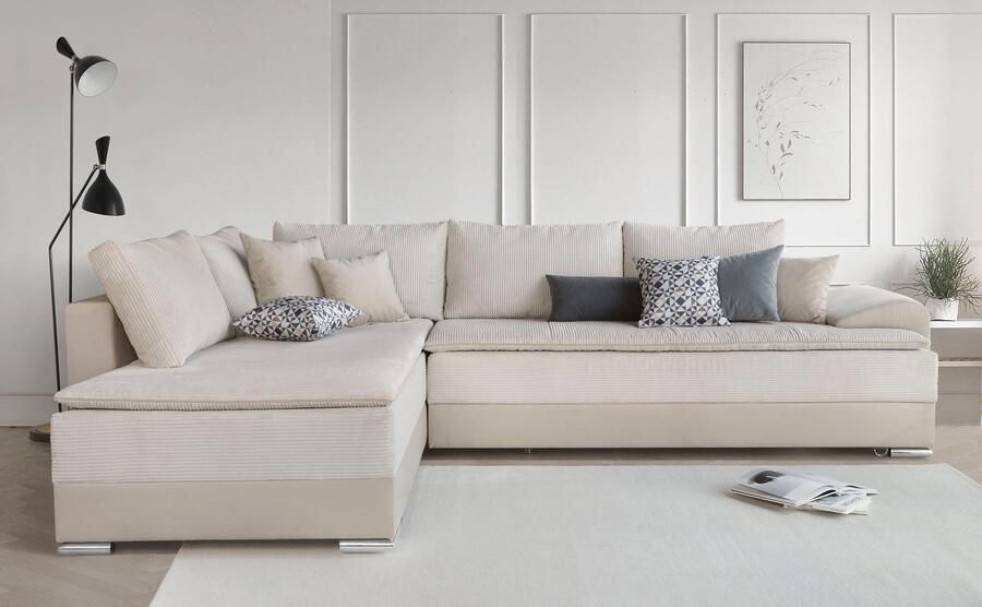 INOSIGN Hoekbank Boxspringbed Night & Day L-vorm met permanente slaapfunctie met armleuning - Foto 6