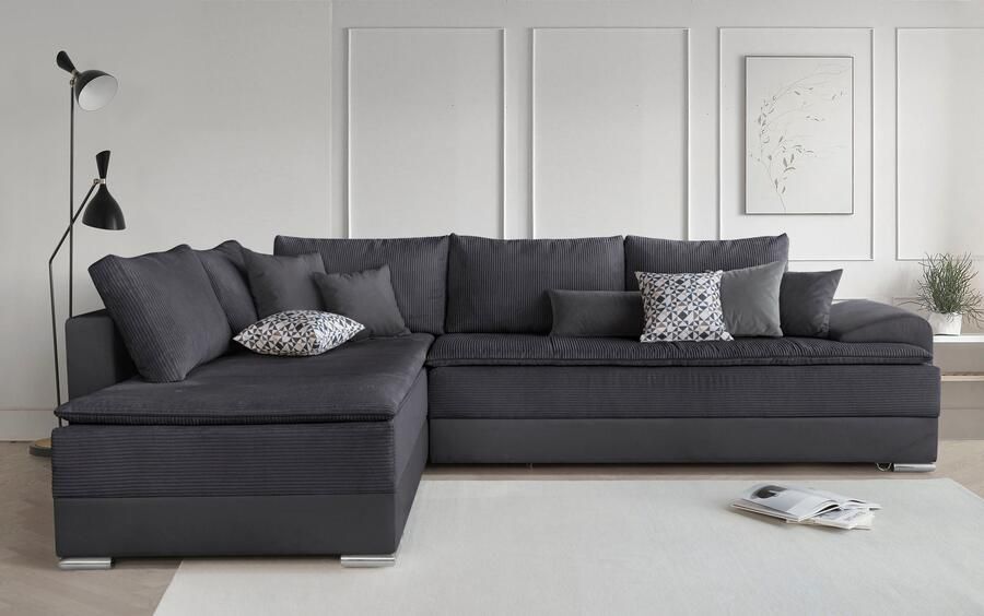 INOSIGN Hoekbank Boxspringbed Night & Day L-vorm met permanente slaapfunctie met armleuning - Foto 5