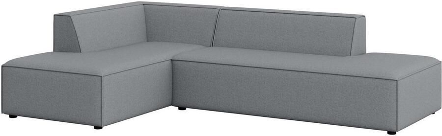 INOSIGN Hoekbank Cavan met ottomane links of rechts bestelbaar L-vorm met golfondersteuning afmetingen B D H: 270 180 72 cm - Foto 3