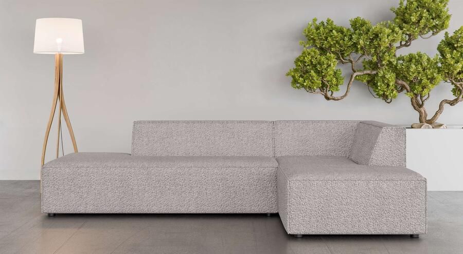 INOSIGN Hoekbank Cavan met ottomane links of rechts bestelbaar L-vorm met golfondersteuning afmetingen B D H: 270 180 72 cm - Foto 5