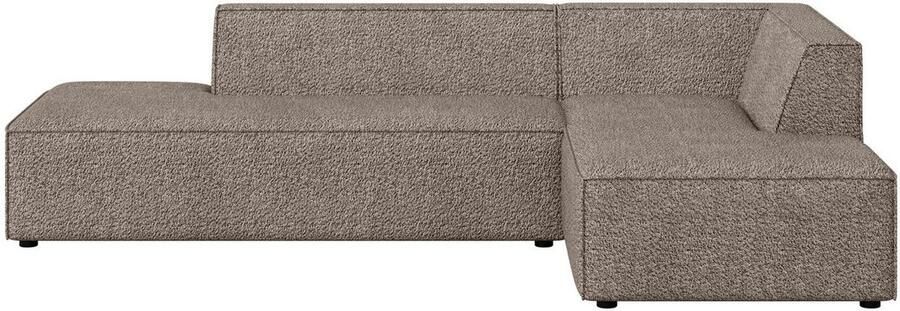 INOSIGN Hoekbank Cavan met ottomane links of rechts bestelbaar L-vorm met golfondersteuning afmetingen B D H: 270 180 72 cm