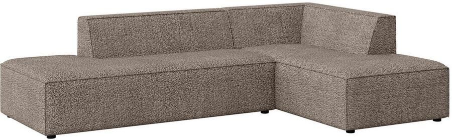 INOSIGN Hoekbank Cavan met ottomane links of rechts bestelbaar L-vorm met golfondersteuning afmetingen B D H: 270 180 72 cm - Foto 3