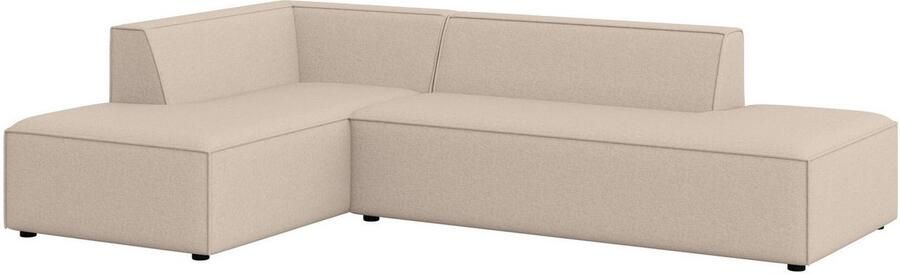 INOSIGN Hoekbank Cavan met ottomane links of rechts bestelbaar L-vorm met golfondersteuning afmetingen B D H: 270 180 72 cm - Foto 3