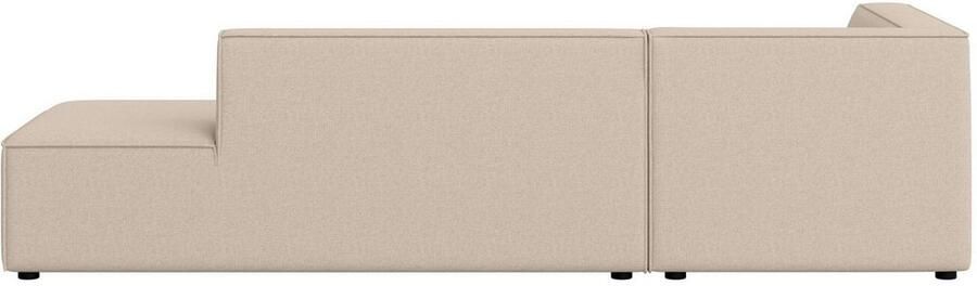 INOSIGN Hoekbank Cavan met ottomane links of rechts bestelbaar L-vorm met golfondersteuning afmetingen B D H: 270 180 72 cm - Foto 4