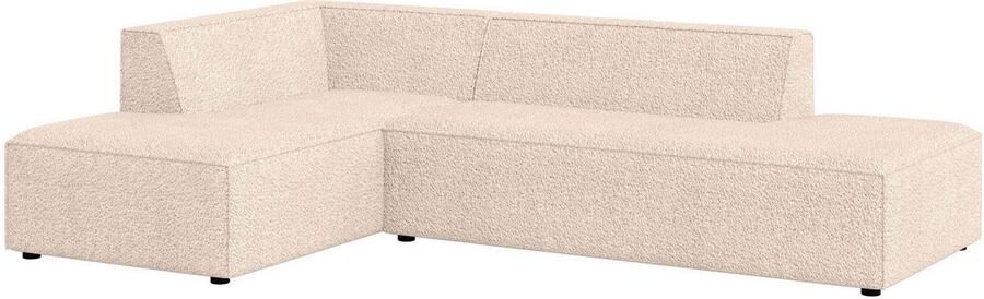 INOSIGN Hoekbank Cavan met ottomane links of rechts bestelbaar L-vorm met golfondersteuning afmetingen B D H: 270 180 72 cm - Foto 3