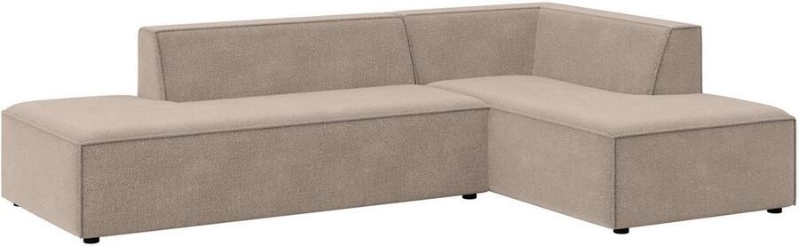 INOSIGN Hoekbank Cavan met ottomane links of rechts bestelbaar L-vorm met golfondersteuning afmetingen B D H: 270 180 72 cm - Foto 3