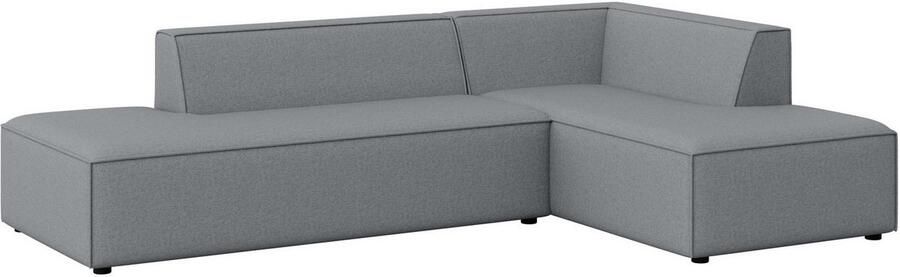 INOSIGN Hoekbank Cavan met ottomane links of rechts bestelbaar L-vorm met golfondersteuning afmetingen B D H: 270 180 72 cm - Foto 3