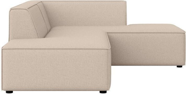 INOSIGN Hoekbank Cavan met ottomane links of rechts bestelbaar L-vorm met golfondersteuning afmetingen B D H: 270 180 72 cm - Foto 2