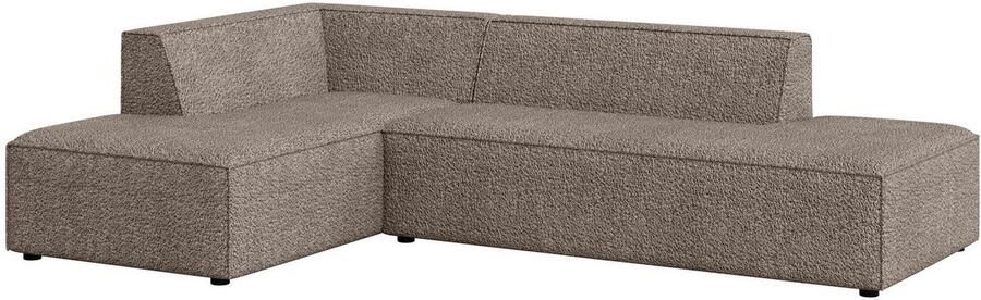 INOSIGN Hoekbank Cavan met ottomane links of rechts bestelbaar L-vorm met golfondersteuning afmetingen B D H: 270 180 72 cm - Foto 3