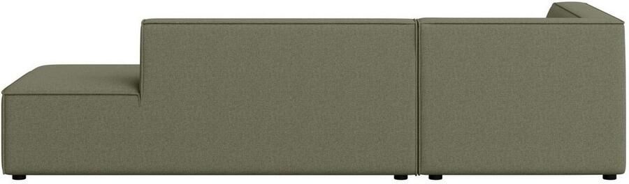 INOSIGN Hoekbank Cavan met ottomane links of rechts bestelbaar L-vorm met golfondersteuning afmetingen B D H: 270 180 72 cm - Foto 4