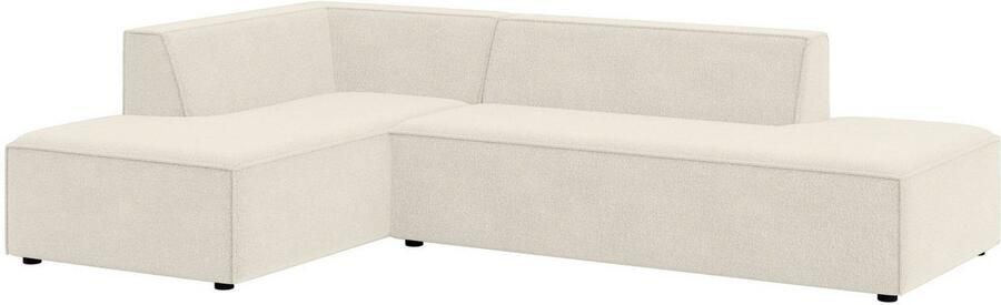 INOSIGN Hoekbank Cavan met ottomane links of rechts bestelbaar L-vorm met golfondersteuning afmetingen B D H: 270 180 72 cm - Foto 3