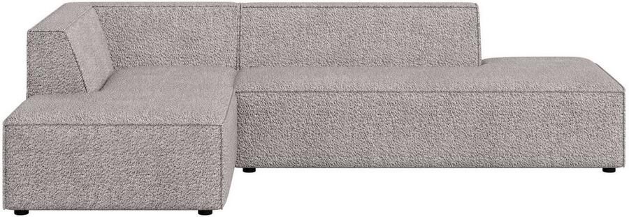 INOSIGN Hoekbank Cavan met ottomane links of rechts bestelbaar L-vorm met golfondersteuning afmetingen B D H: 270 180 72 cm