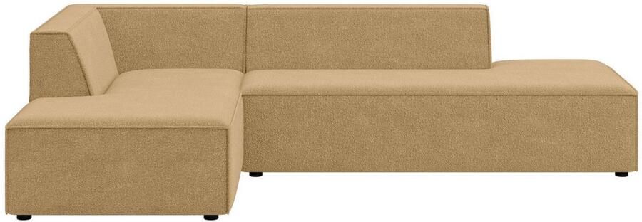 INOSIGN Hoekbank Cavan met ottomane links of rechts bestelbaar L-vorm met golfondersteuning afmetingen B D H: 270 180 72 cm