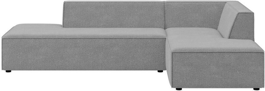 INOSIGN Hoekbank Cavan met ottomane links of rechts bestelbaar L-vorm met golfondersteuning afmetingen B D H: 270 180 72 cm