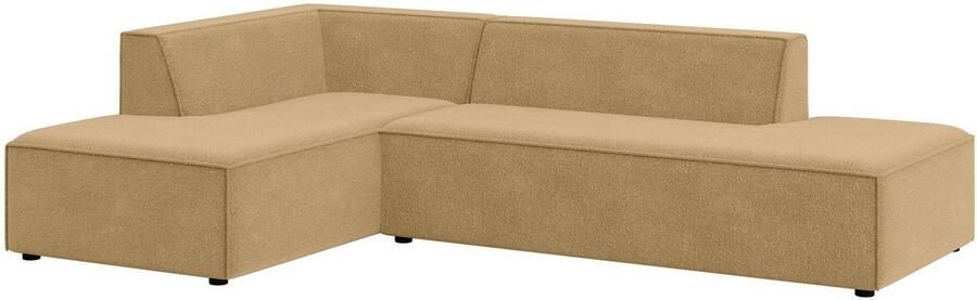 INOSIGN Hoekbank Cavan met ottomane links of rechts bestelbaar L-vorm met golfondersteuning afmetingen B D H: 270 180 72 cm - Foto 3