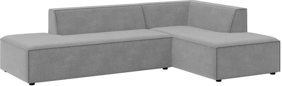 INOSIGN Hoekbank Cavan met ottomane links of rechts bestelbaar L-vorm met golfondersteuning afmetingen B D H: 270 180 72 cm - Foto 3
