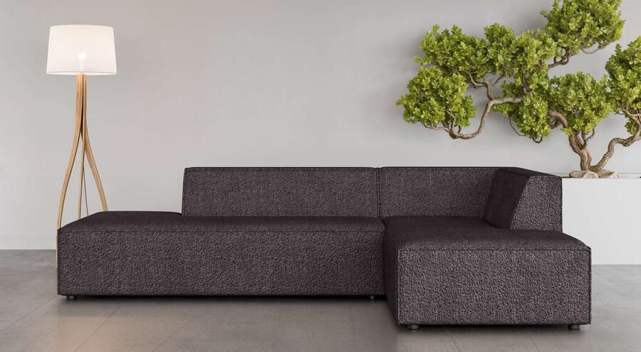 INOSIGN Hoekbank Cavan met ottomane links of rechts bestelbaar L-vorm met golfondersteuning afmetingen B D H: 270 180 72 cm - Foto 5