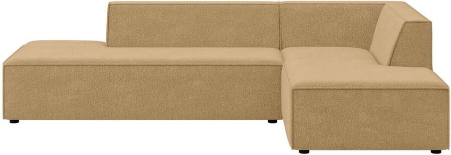 INOSIGN Hoekbank Cavan met ottomane links of rechts bestelbaar L-vorm met golfondersteuning afmetingen B D H: 270 180 72 cm