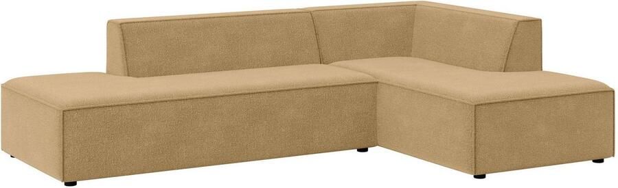 INOSIGN Hoekbank Cavan met ottomane links of rechts bestelbaar L-vorm met golfondersteuning afmetingen B D H: 270 180 72 cm - Foto 3