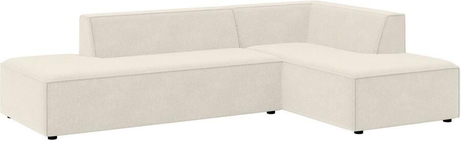 INOSIGN Hoekbank Cavan met ottomane links of rechts bestelbaar L-vorm met golfondersteuning afmetingen B D H: 270 180 72 cm - Foto 3