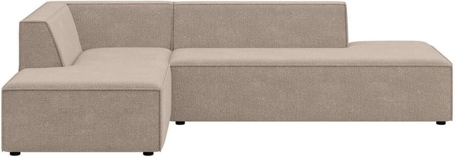 INOSIGN Hoekbank Cavan met ottomane links of rechts bestelbaar L-vorm met golfondersteuning afmetingen B D H: 270 180 72 cm