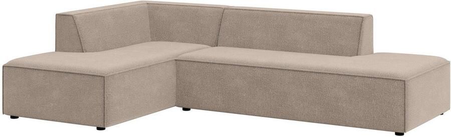 INOSIGN Hoekbank Cavan met ottomane links of rechts bestelbaar L-vorm met golfondersteuning afmetingen B D H: 270 180 72 cm - Foto 3