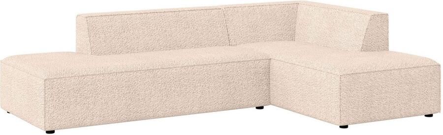 INOSIGN Hoekbank Cavan met ottomane links of rechts bestelbaar L-vorm met golfondersteuning afmetingen B D H: 270 180 72 cm - Foto 3
