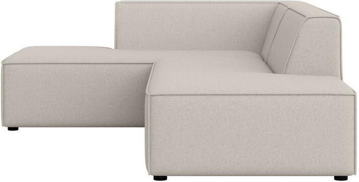 INOSIGN Hoekbank Cavan met ottomane links of rechts bestelbaar L-vorm met golfondersteuning afmetingen B D H: 270 180 72 cm - Foto 2