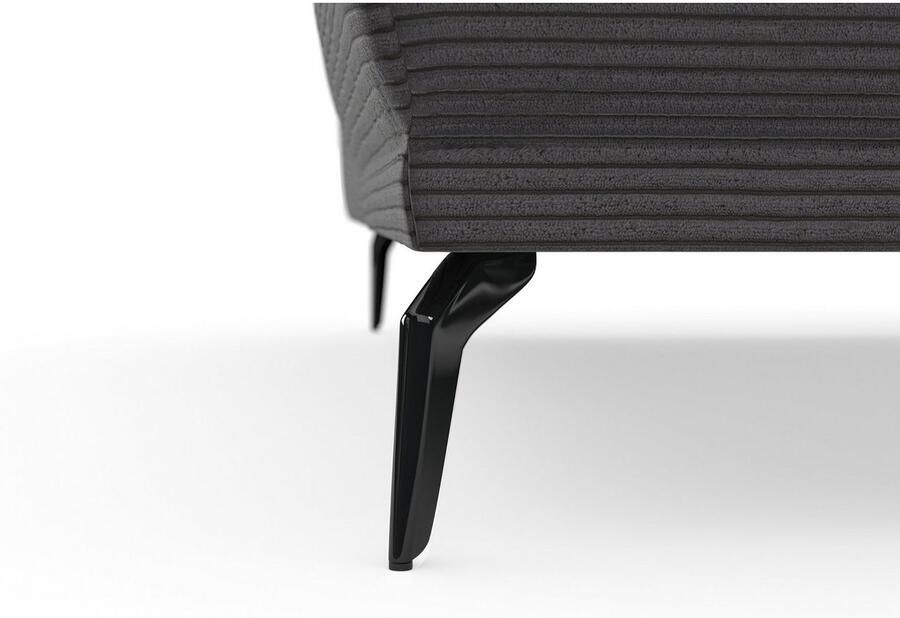 INOSIGN Hoekbank Coco L-vorm Verstelbare zitdiepte armleuning en hoofdeind cordbekleding poothoogte 15 cm