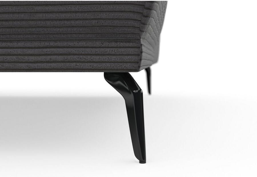 INOSIGN Hoekbank Coco L-vorm Verstelbare zitdiepte armleuning en hoofdeind cordbekleding poothoogte 15 cm - Foto 4