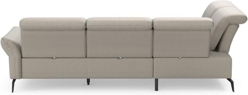 INOSIGN Hoekbank Coco L-vorm Verstelbare zitdiepte armleuning en hoofdeind cordbekleding poothoogte 15 cm - Foto 9