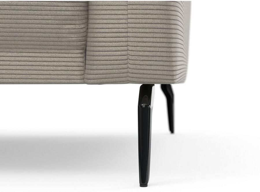 INOSIGN Hoekbank Coco L-vorm Verstelbare zitdiepte armleuning en hoofdeind cordbekleding poothoogte 15 cm - Foto 4