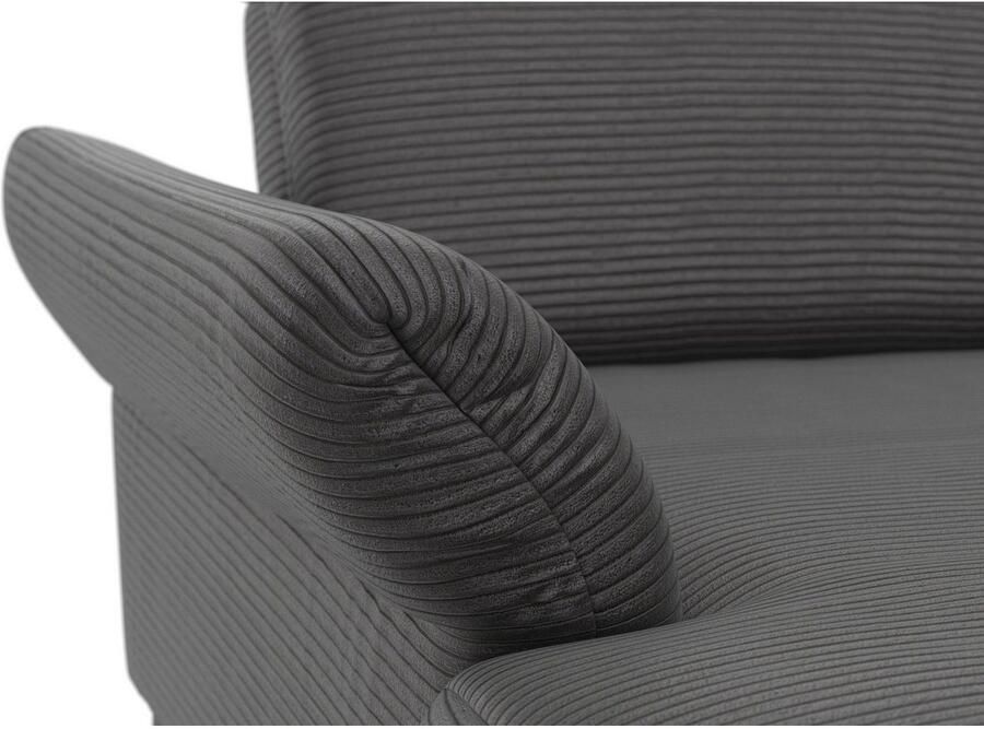 INOSIGN Hoekbank Coco L-vorm Verstelbare zitdiepte armleuning en hoofdeind cordbekleding poothoogte 15 cm - Foto 3