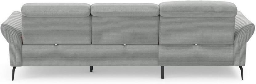 INOSIGN Hoekbank Coco L-vorm Verstelbare zitdiepte armleuning en hoofdeind cordbekleding poothoogte 15 cm - Foto 8