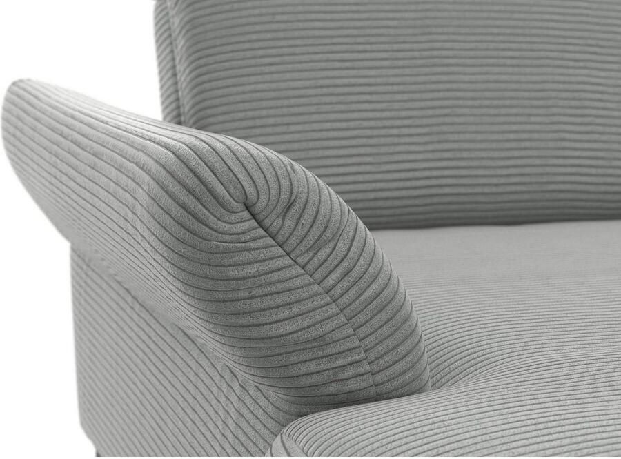 INOSIGN Hoekbank Coco L-vorm Verstelbare zitdiepte armleuning en hoofdeind cordbekleding poothoogte 15 cm - Foto 3