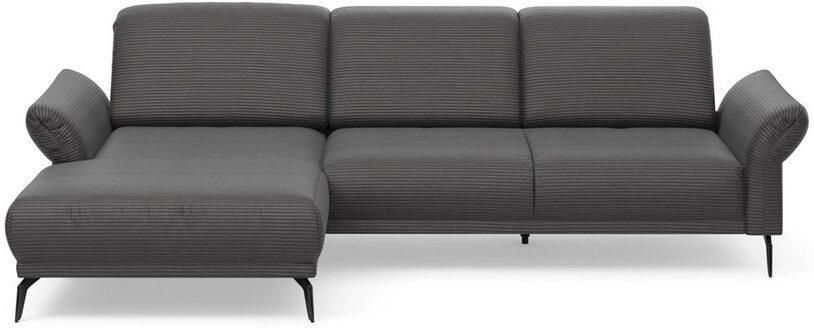 INOSIGN Hoekbank Coco L-vorm Verstelbare zitdiepte armleuning en hoofdeind cordbekleding poothoogte 15 cm - Foto 7