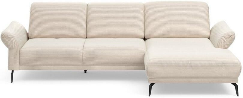 INOSIGN Hoekbank Coco L-vorm Verstelbare zitdiepte armleuning en hoofdeind cordbekleding poothoogte 15 cm - Foto 10