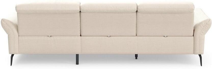 INOSIGN Hoekbank Coco L-vorm Verstelbare zitdiepte armleuning en hoofdeind cordbekleding poothoogte 15 cm - Foto 11