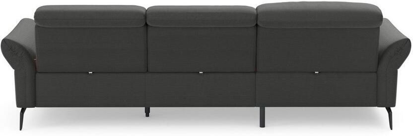 INOSIGN Hoekbank Coco L-vorm Verstelbare zitdiepte armleuning en hoofdeind cordbekleding poothoogte 15 cm - Foto 10