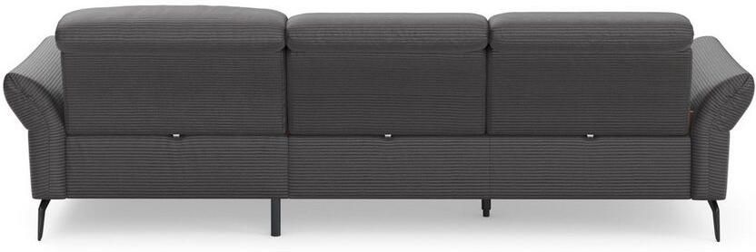 INOSIGN Hoekbank Coco L-vorm Verstelbare zitdiepte armleuning en hoofdeind cordbekleding poothoogte 15 cm - Foto 9