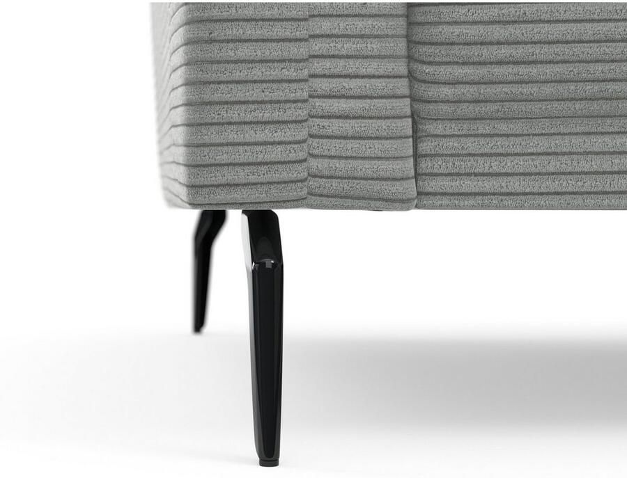 INOSIGN Hoekbank Coco L-vorm Verstelbare zitdiepte armleuning en hoofdeind cordbekleding poothoogte 15 cm - Foto 3