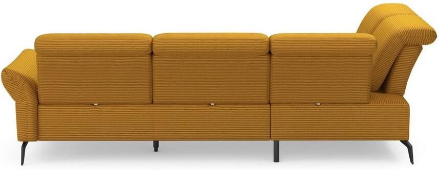 INOSIGN Hoekbank Coco L-vorm Verstelbare zitdiepte armleuning en hoofdeind cordbekleding poothoogte 15 cm - Foto 6