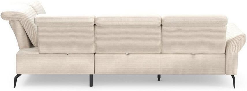 INOSIGN Hoekbank Coco L-vorm Verstelbare zitdiepte armleuning en hoofdeind cordbekleding poothoogte 15 cm - Foto 10