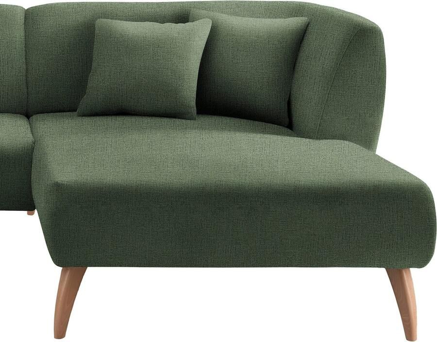 INOSIGN Hoekbank Colori gestoffeerde meubelen met tijdloos elegante rugleuning. L-vorm - Foto 4